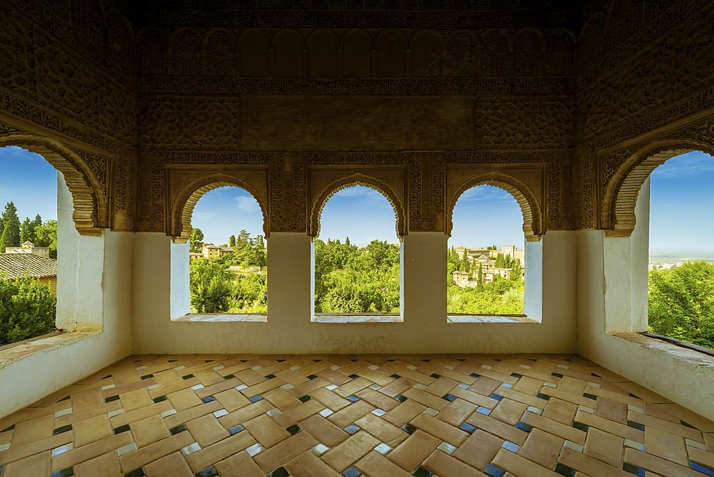 Beautiful view of the Alhambra, Granada, Spain.